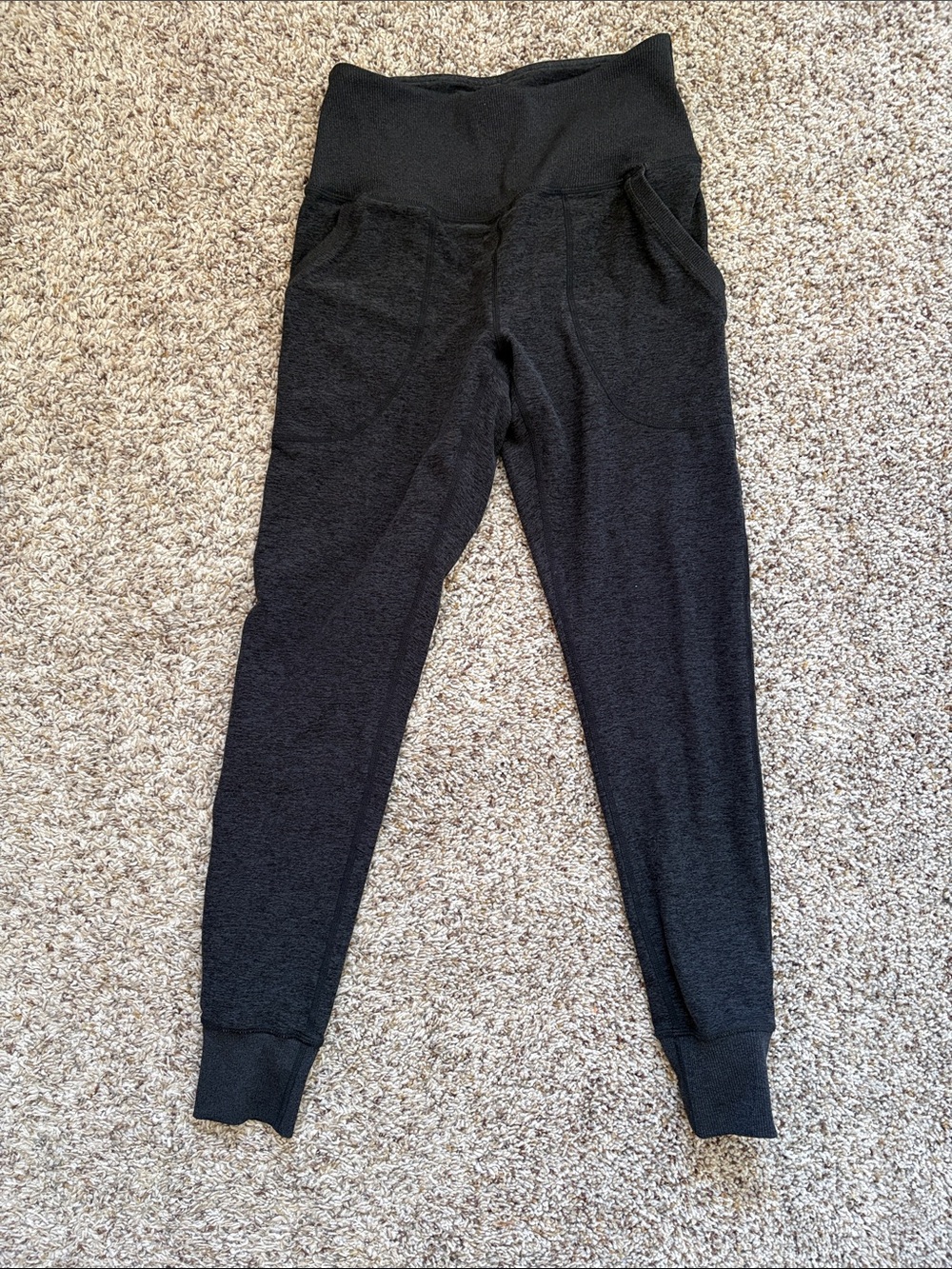 Zella Black High-Waist Cozy Leggings with Pockets